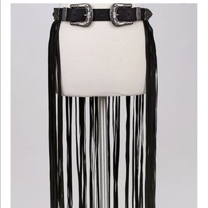 Double buckle fringe belt, festival season